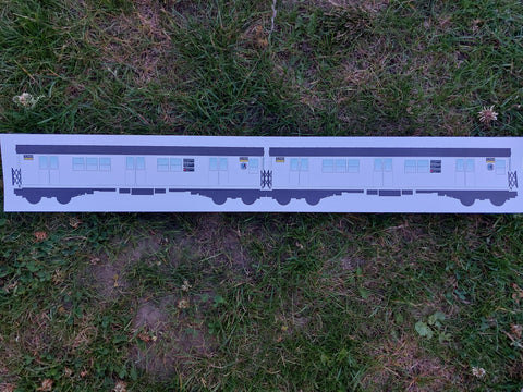 Trainpad sketches sticker (10 pieces) - double train